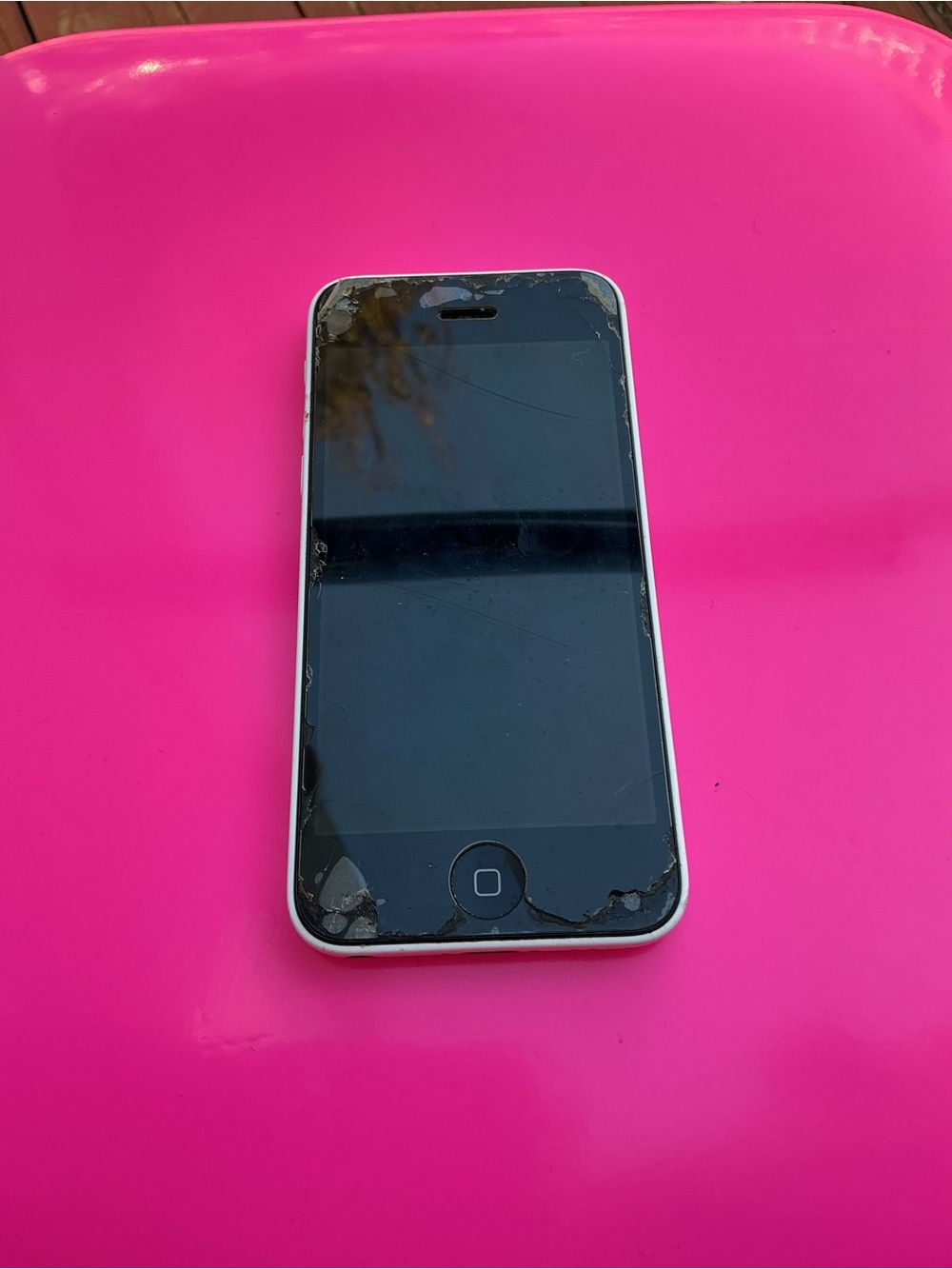 Apple iPhone in white with black front